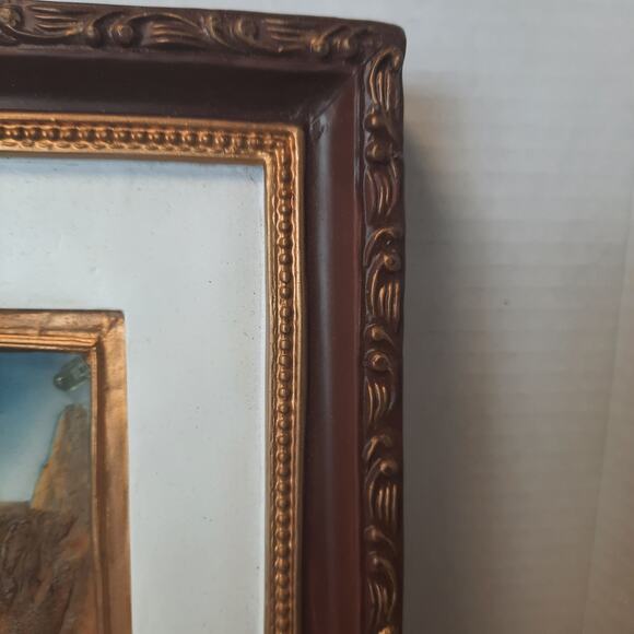 Vintage 60s‎ MCM 3D Jesus Religious Light Up Wall Art Decor Picture 11" x 15" - Picture 6 of 10